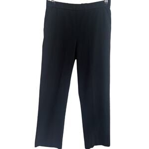 Briggs Womens Size 10 Pull on Dress Pant Black Straight Leg Average Length
